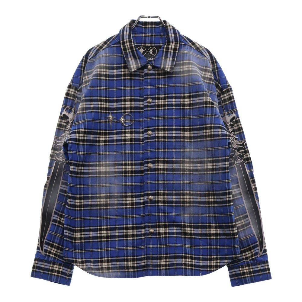 THUG CLUB (サグクラブ) ARAB SWORD FLANNEL SHIRT アラブ