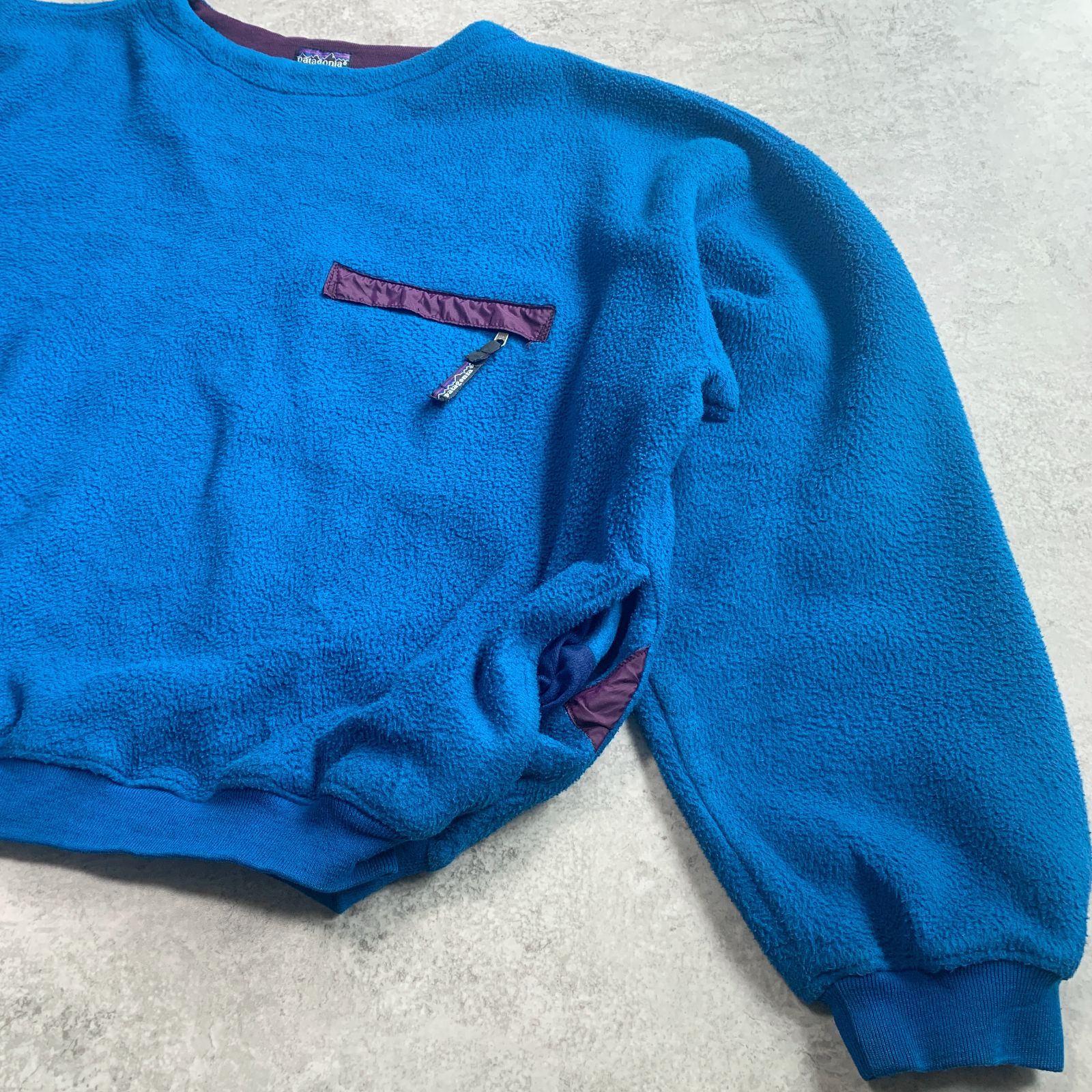 90s 1991年 USA製 patagonia Lightweight Synchilla Crew