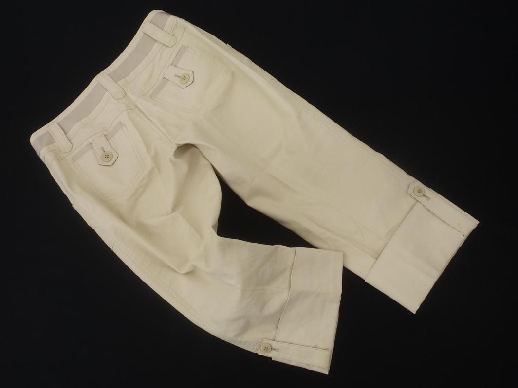 バーバリーブルーレーベル☆ホワイト クロップドパンツ 新品　36 BURBERRY バーバリー BLUE LABEL ブルーレーベル クロップド