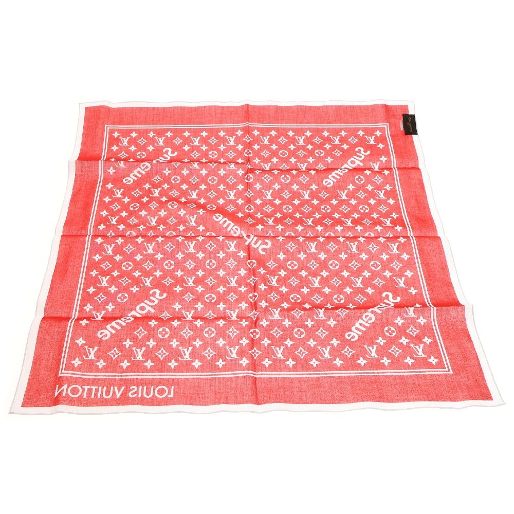 SUPREME (シュプリーム) 17AW×LOUIS VUITTON Monogram Bandana MP1888