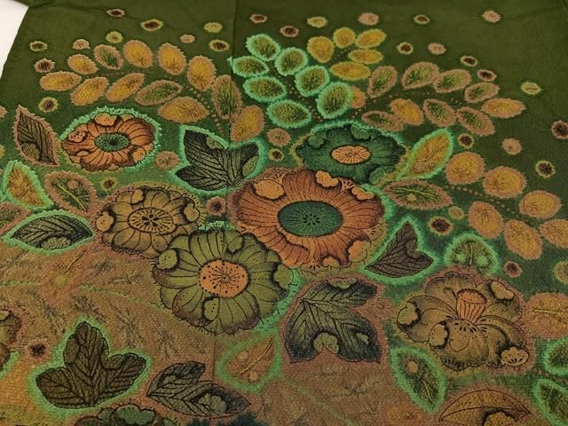 平和屋着物○訪問着 絞り 辻が花 暈し染め 正絹 逸品 AABA8177ph