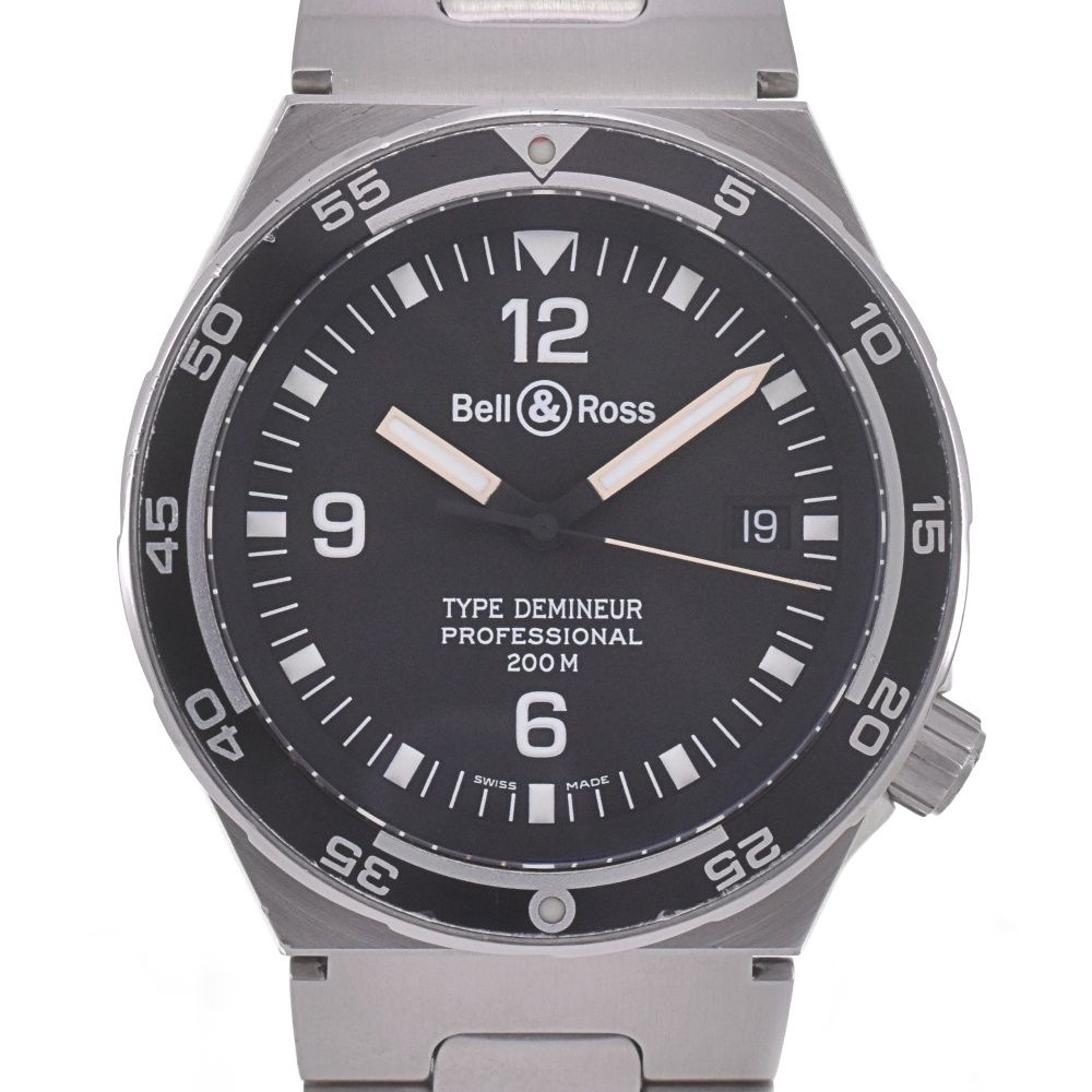 希少ベル＆ロス Bell&Ross 420Sタイプデミナー白デイト クォーツレア 希少ベル＆ロス Bell&Ross 420Sタイプデミナー白デイト クォーツ