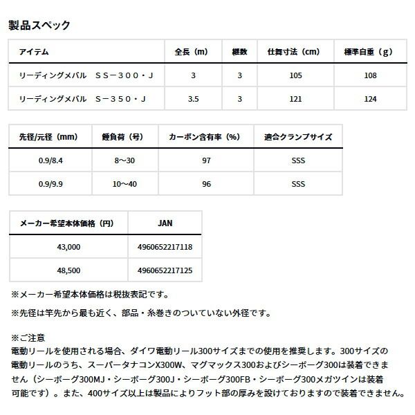 ダイワ リーディング メバル S-350・J 〔仕舞寸法 121cm〕 - メルカリ
