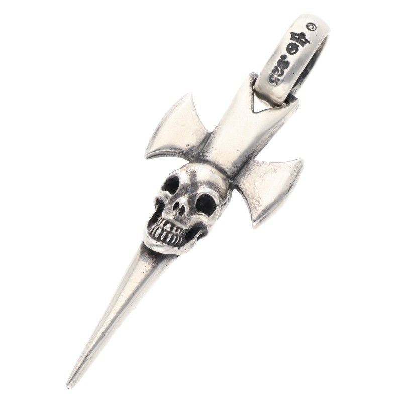 ガボール ホールディング シングルスカルダガー ラウンドボトムシルバーネックレストップ メンズ