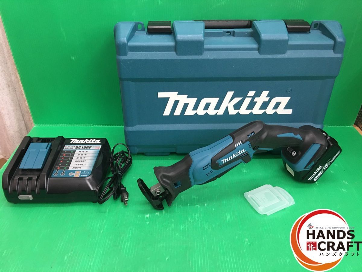 品 マキタ makita 18V 充電式レシプロソー JR184DZ 本体のみ BL1830B バッテリ付 DC18V|3.0Ah 54Wh|充電5回 DC18RF 充電器付
