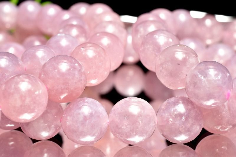 レア結晶入り ピンクマイカ(レピドライトシリカ) 10.5mm ブレスレット