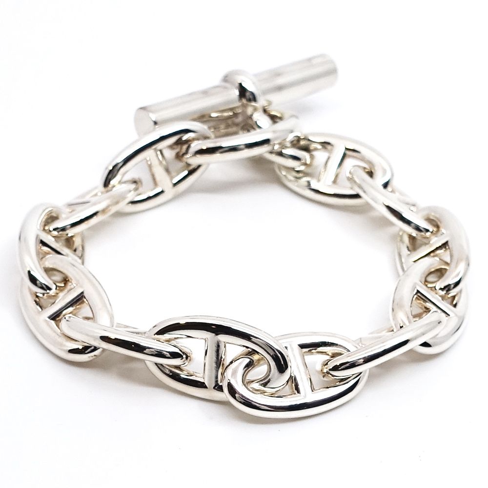栄 HERMES エルメス Ag925 シェーヌダンクルGM ブレスレット 12 栄 HERMES エルメス Ag925 シェーヌダンクルGM ブレスレット 12