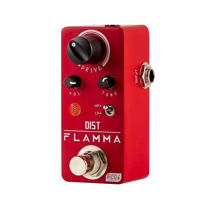 FLAMMA FC06 ギター メタル ディストーション ペダル エレキギター エフェクト ペダル ミニ サイズ トゥルー バイパス 1