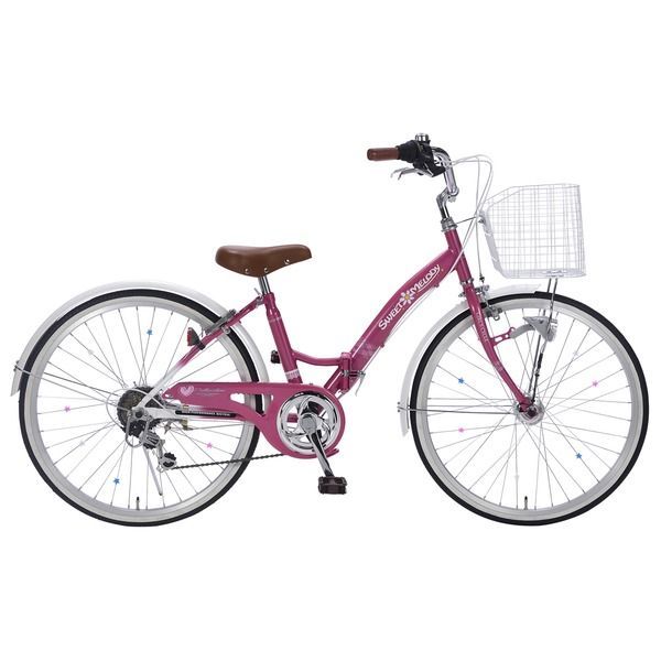 M-802F 子供用自転車22 6SP オートライト ローズピンク 代引不可