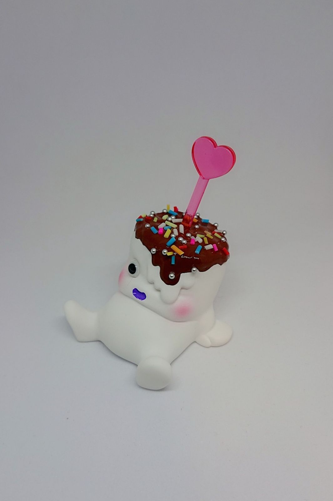 🍫📍リビングデッド・マシュマロPREMIUM【チョコ&ピックver.】ソフビ