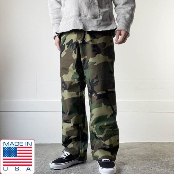 90s 実物 米軍 ECWCS 迷彩 ゴアテックス パンツ XS-R ウッドランドカモ ミリタリー スノボー バイカー ビンテージ D131-25-0001ZV