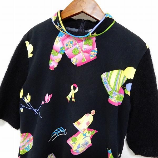 wnc レオナール スポーツ LEONARD SPORTS 半袖 カットソー ニット L 黒