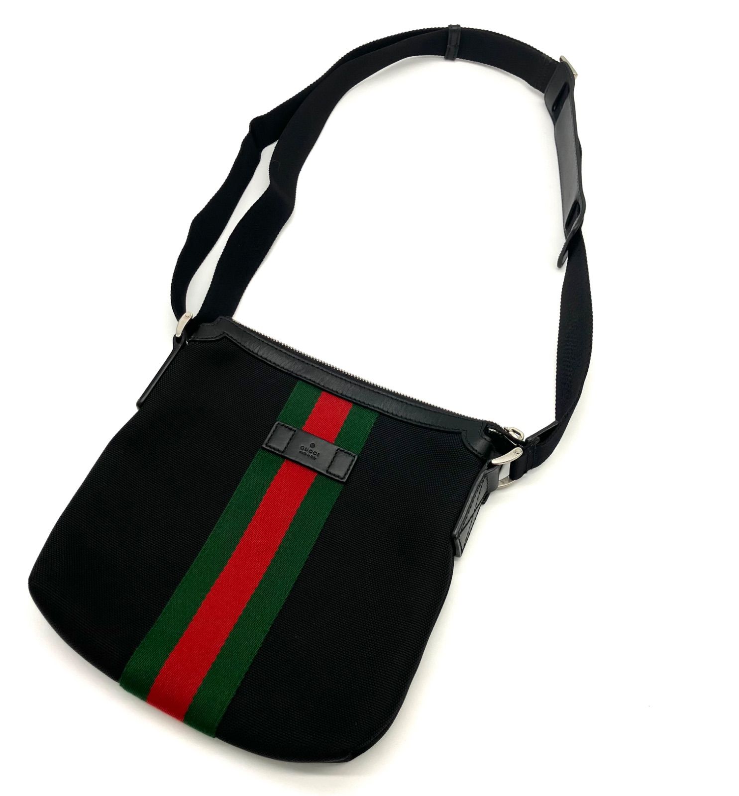 鑑定済み】正規品 グッチ GUCCI キャンバス シェリーライン