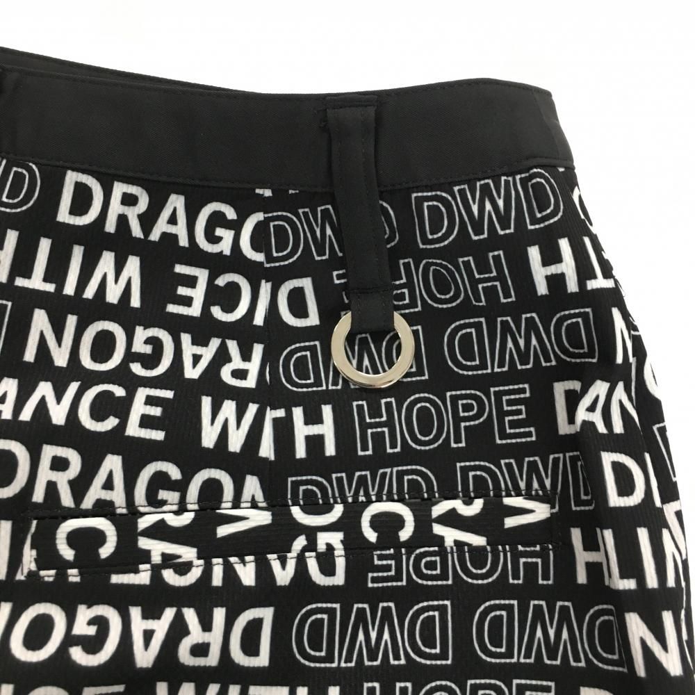 黒×白 ロゴ総柄