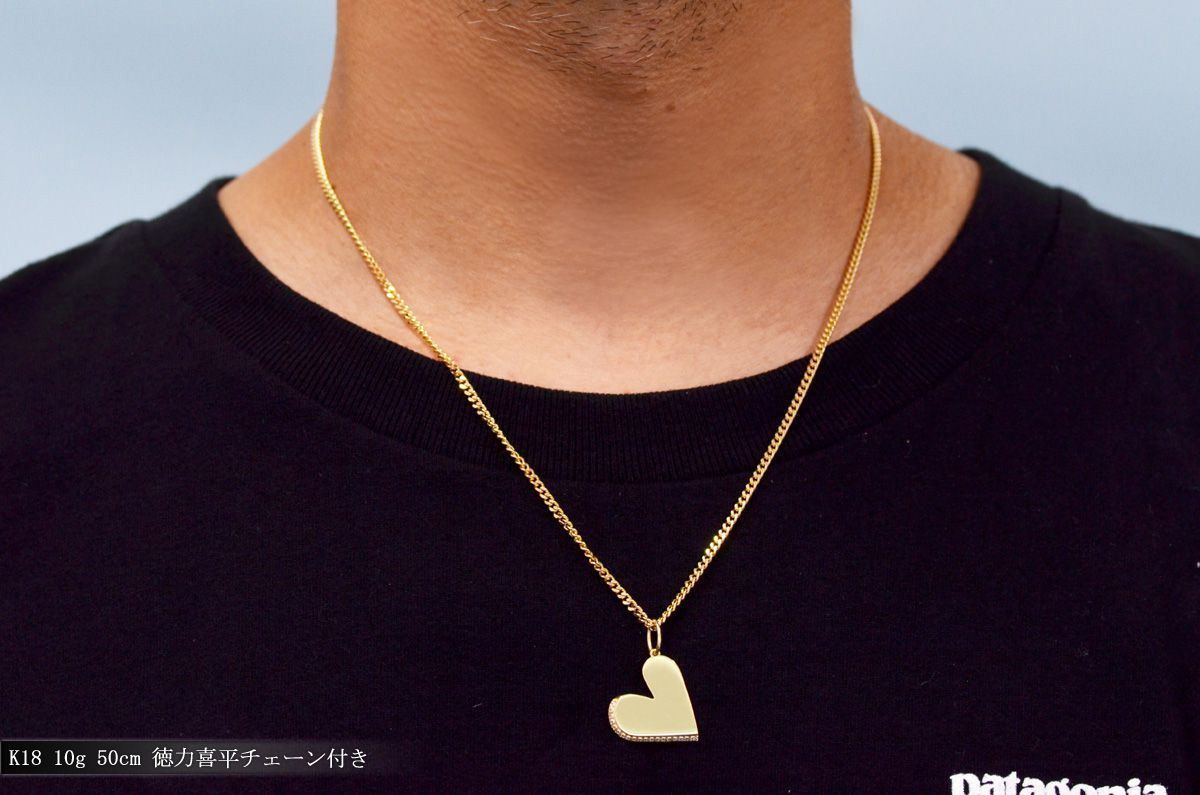 k18刻印あり　ネックレス　ペンダント　ハート　18k 刻印　アンティーク k18刻印あり ネックレス ペンダント ハート 18k 刻印 アンティーク
