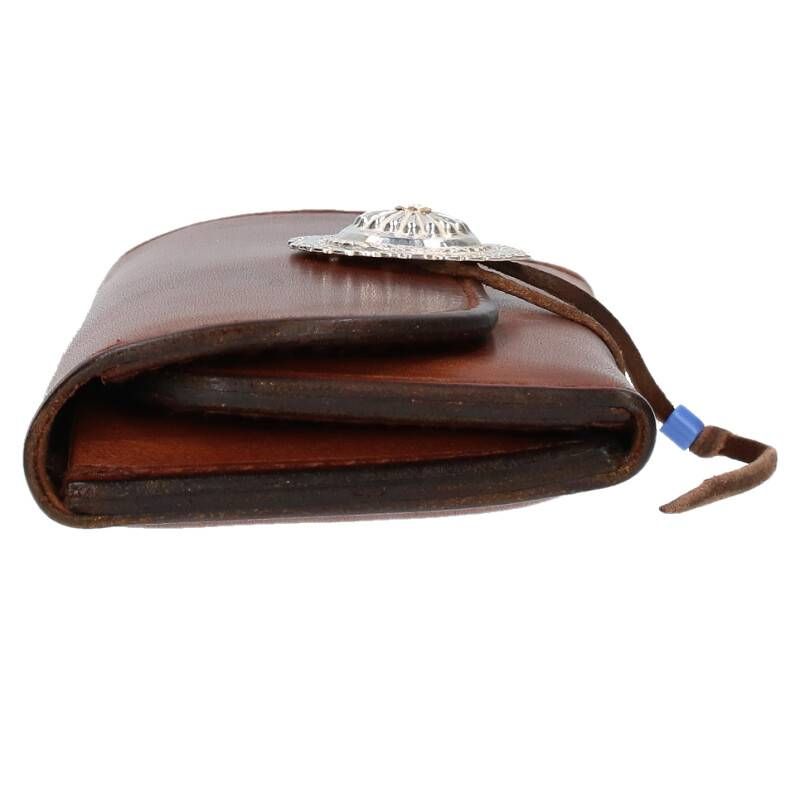 ゴローズ 現行 GB-14/金メタル付きフラワーコンチョ付き三つ折り長