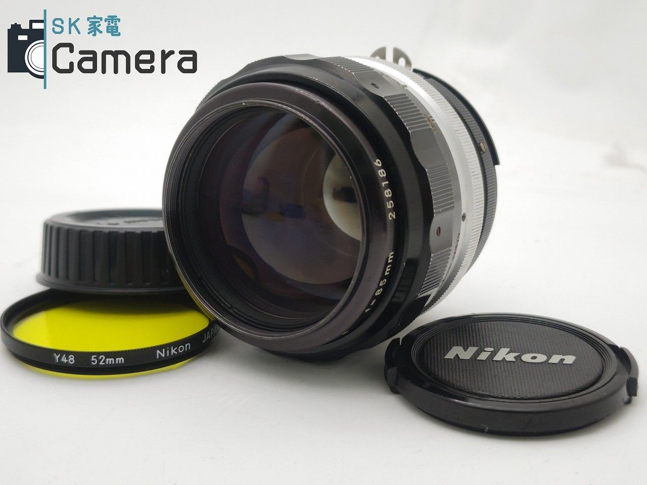 Nikon NIKKOR-H Auto 85ｍｍ F1.8 Ai改 Y48フィルター付 ニコン - メルカリ