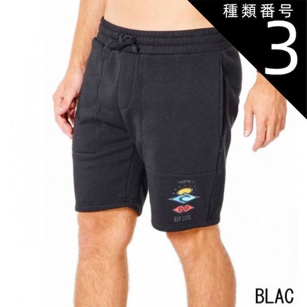 種類3：BLAC/M 【RIPCURL/リップカール】CWAOJ9 SEARCH ICON トラックショーツ ルームパンツ メンズ リラックスパンツ 男性用 半ズボン