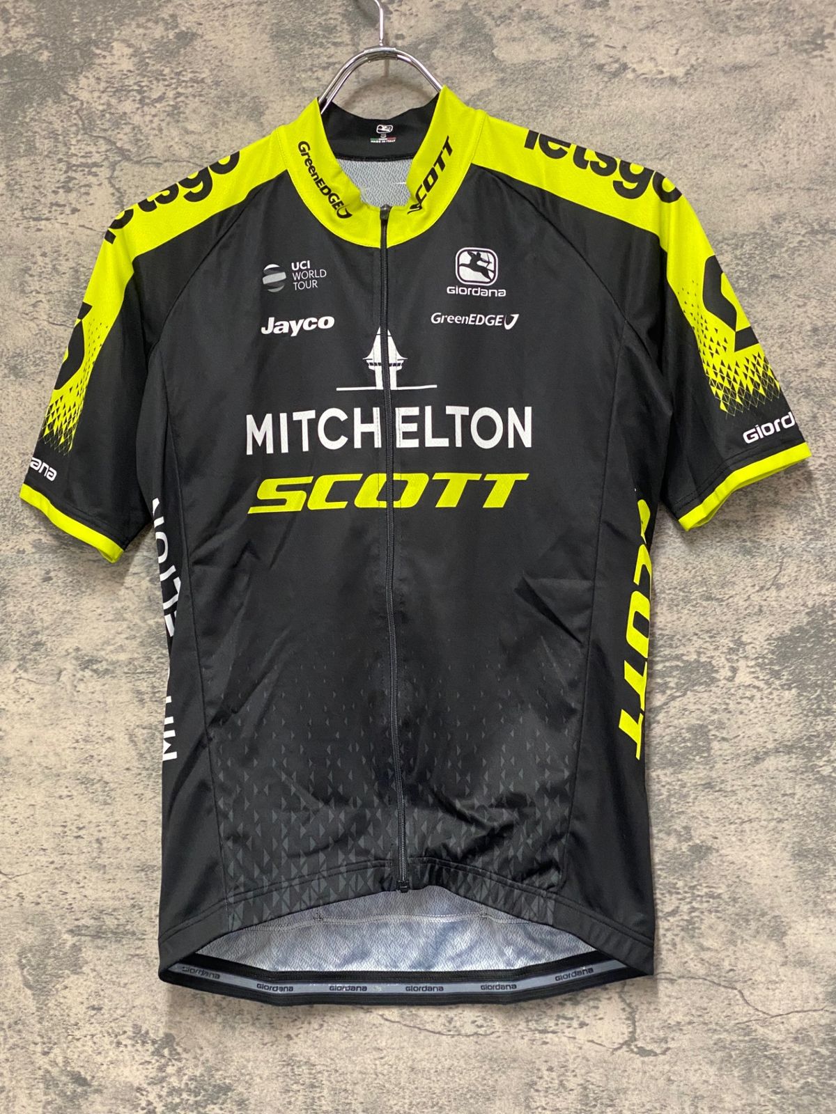 イタリア製 ジョルダーナ フルジップ サイクル ジャケット メンズ M 程 古着 Giordana サイクルウェア ジャージ 自転車 サイクリング 薄手 イタリア製 ジョルダーナ フルジップ サイクル ジャケット