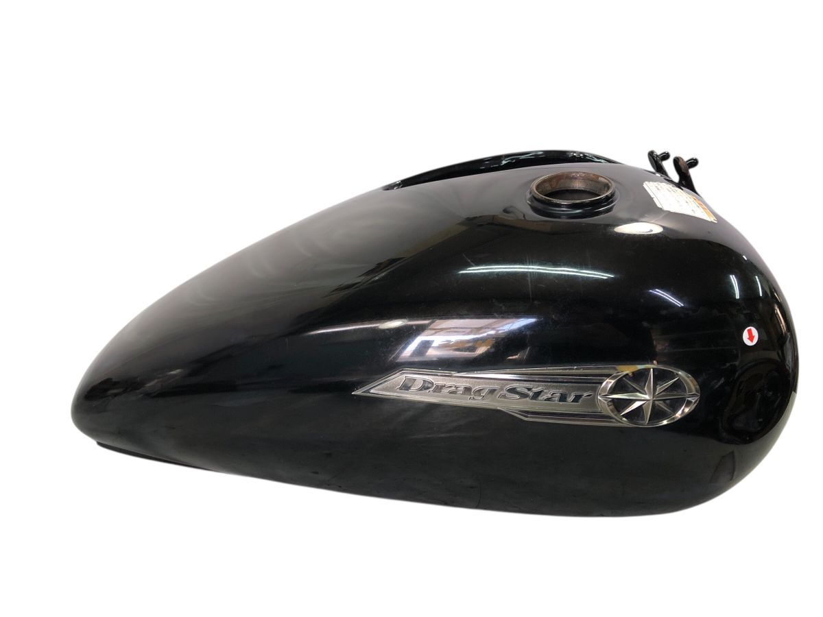（002）ドラッグスター400 VH01J 取り外し　純正タンク　凹みなし　黒 ヤマハ発動機 ドラッグスター400 タンク 黒 ヤマハ 純正 中古