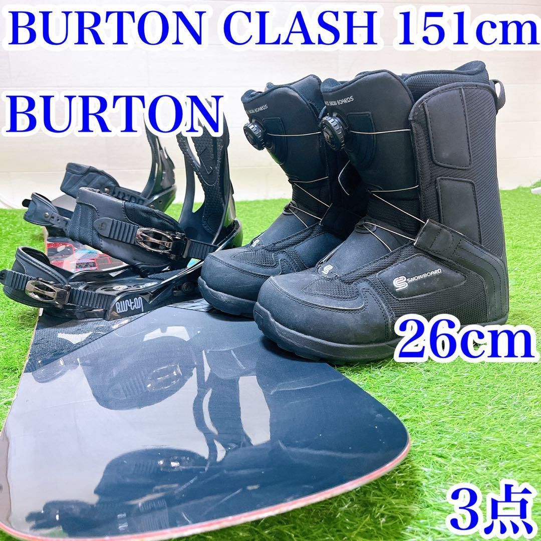 りかるめBurton バートン　スノーボード、ブーツ、ケース、3点セット スノーボードセット（ボード・ブーツ・ケース） ブーツケース