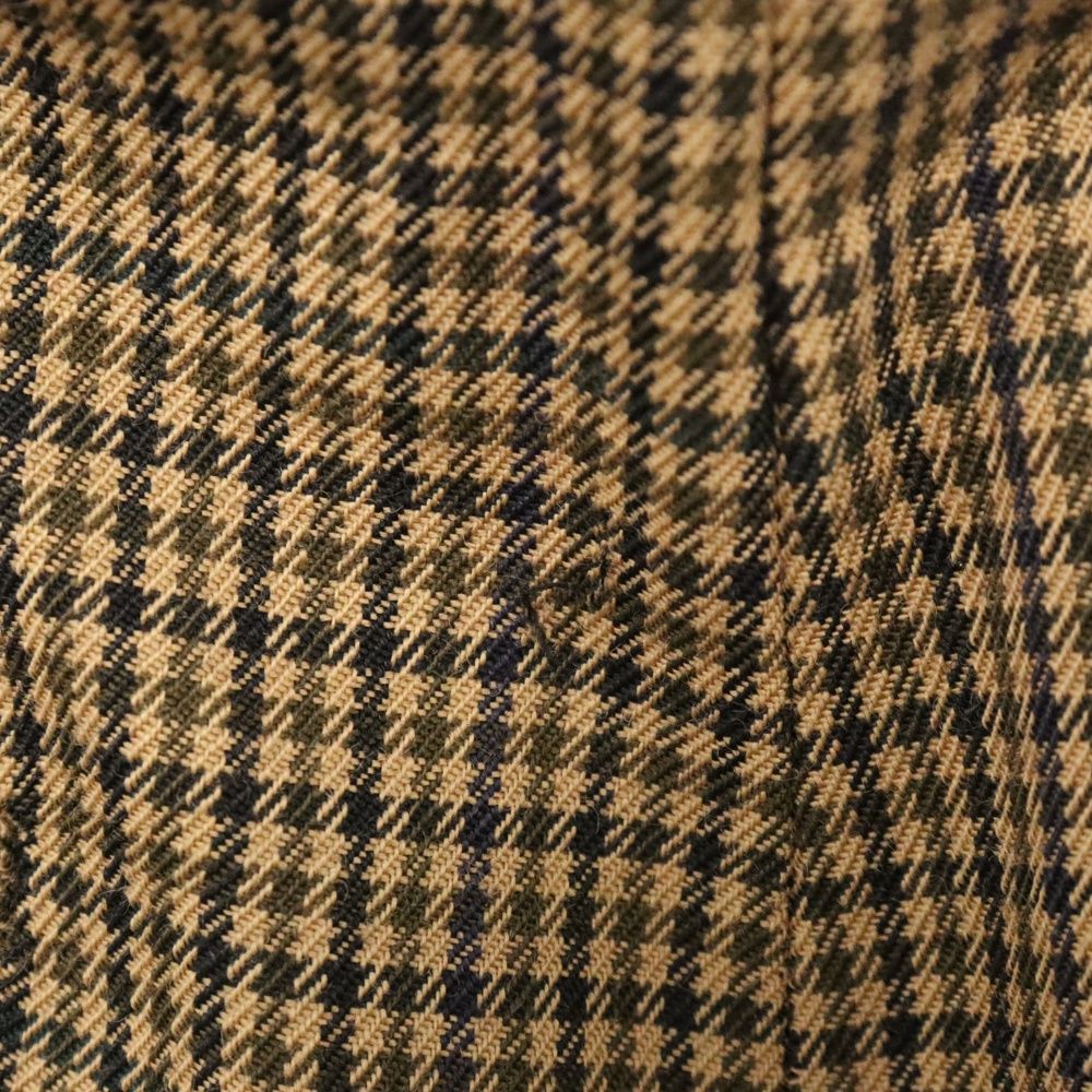 CELINE (セリーヌ) チェック ウール ブーツカットロングパンツ