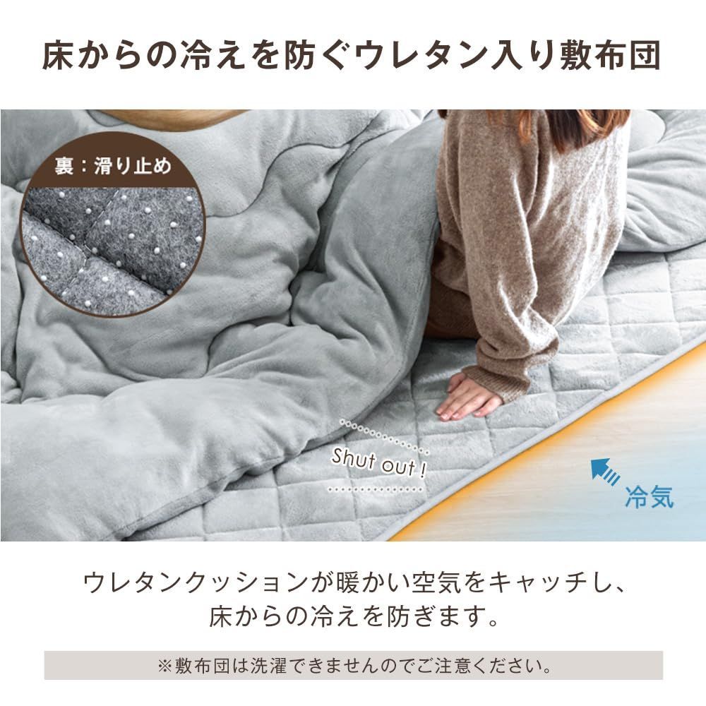 掛布団 敷布団 対応こたつサイズ 幅105-120×奥行75-90cm 長方形 2点セット 掛敷セット こたつ布団 こたつ布団 タンスのゲン 61140264 110709