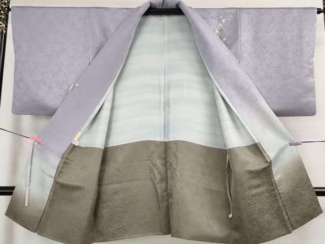 平和屋着物□極上 道中着 ロング丈 単衣 辻が花地紋 暈し染め