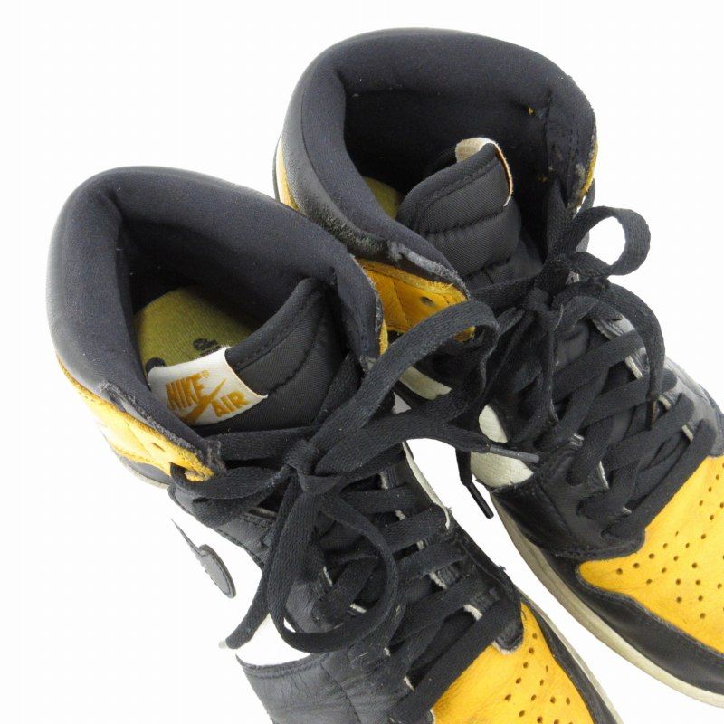 ナイキ NIKE エアジョーダン1 レトロ ハイ OG タクシー AIR JORDAN 1 RETRO HIGH OG TAXI 555088-711  スニーカー シューズ 28.0cm 黒 ブラック 黄 イエロー /BL 0723 □GY01 - メルカリ