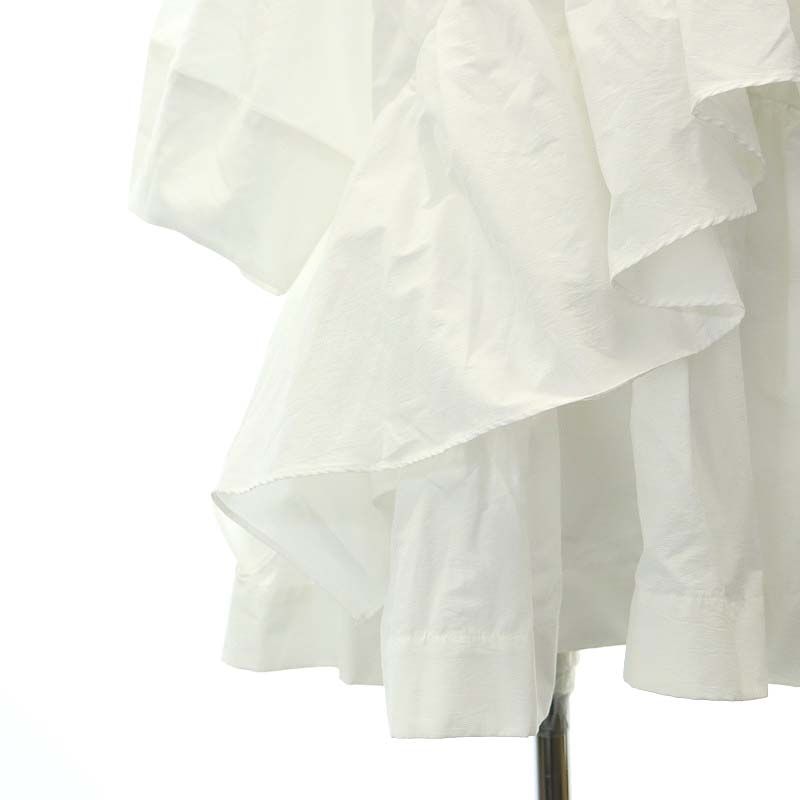 フォルフォルモ FORFORMO Shoulder Frill Blouse ブラウス 七分袖 フリル 2 M 白 ホワイト /AT ■OS レディース フォルフォルモ FORFORMO Shoulder Frill Blouse ブラウス 七分