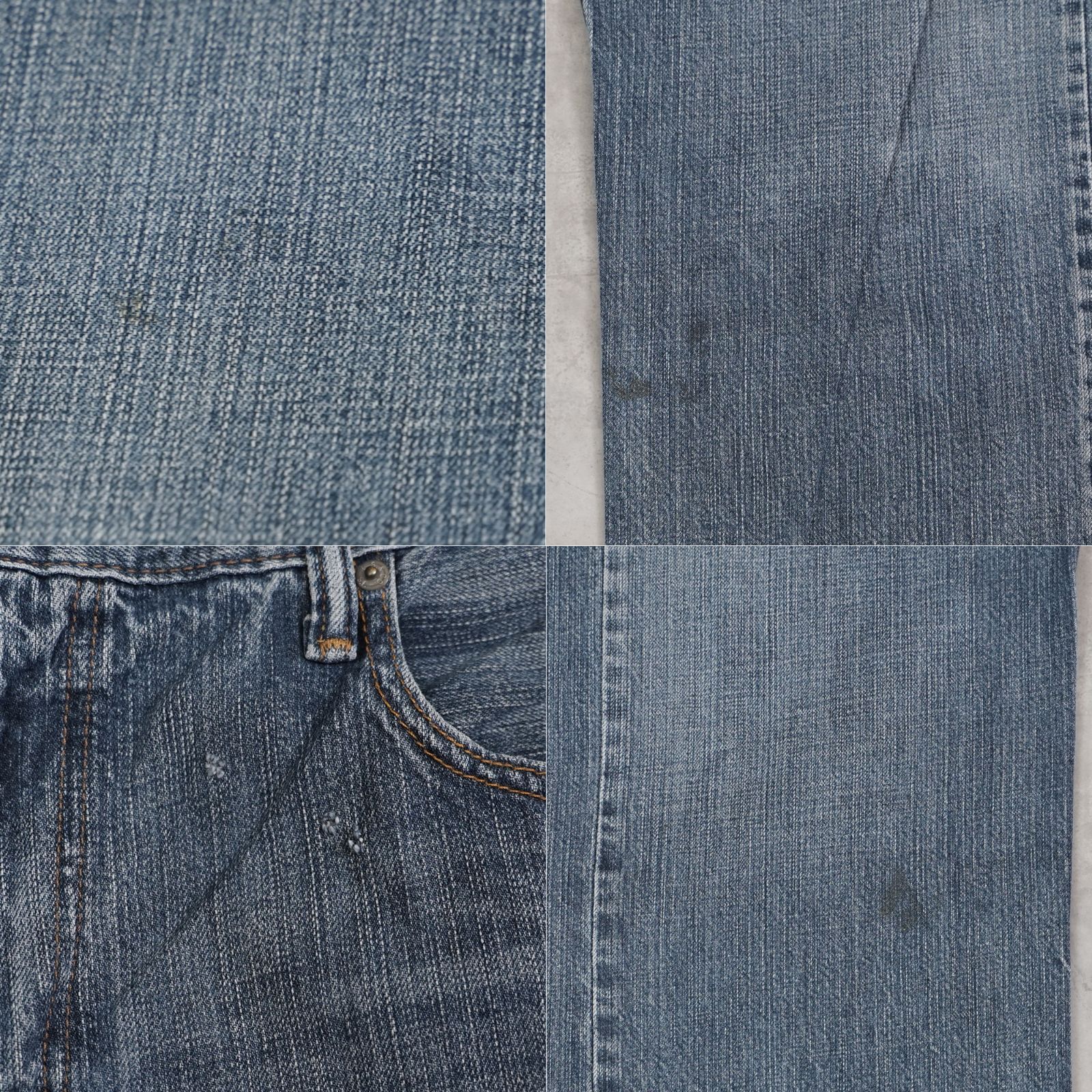 リーバイス569 Levis W36 ブルーデニム 青 ヒゲ 縦落ち 14597 リーバイス569 Levis W36 ブルーデニム 青 ヒゲ 縦落ち 14607