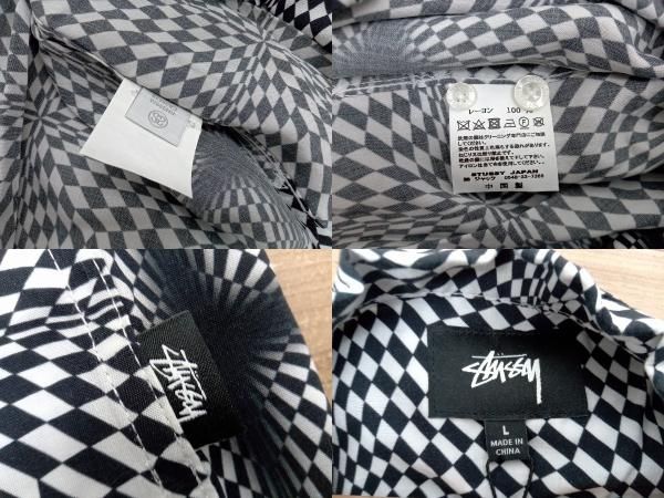 けん STUSSY PSYCHEDELIC CHECKER SHIRT 111984 半袖シャツ