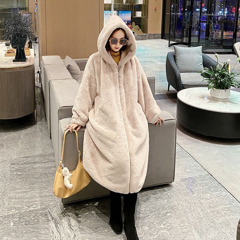 ファーコート レディース ロング丈 アウター エコファー