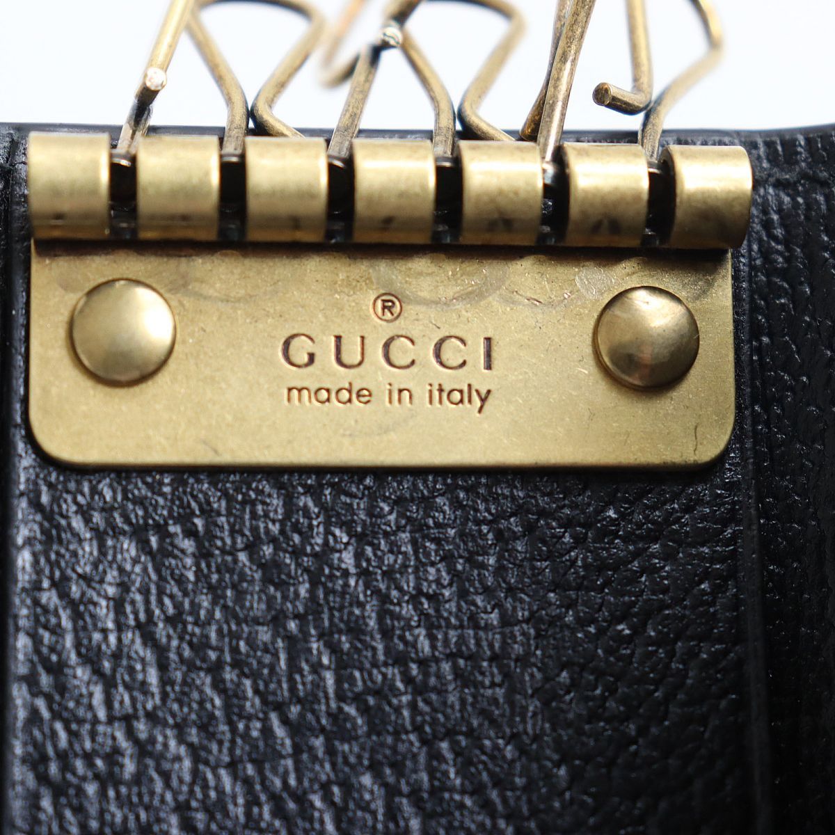 美品◇GUCCI グッチ 523683 アニマリエ Bee ゴールド金具 レザー 6連