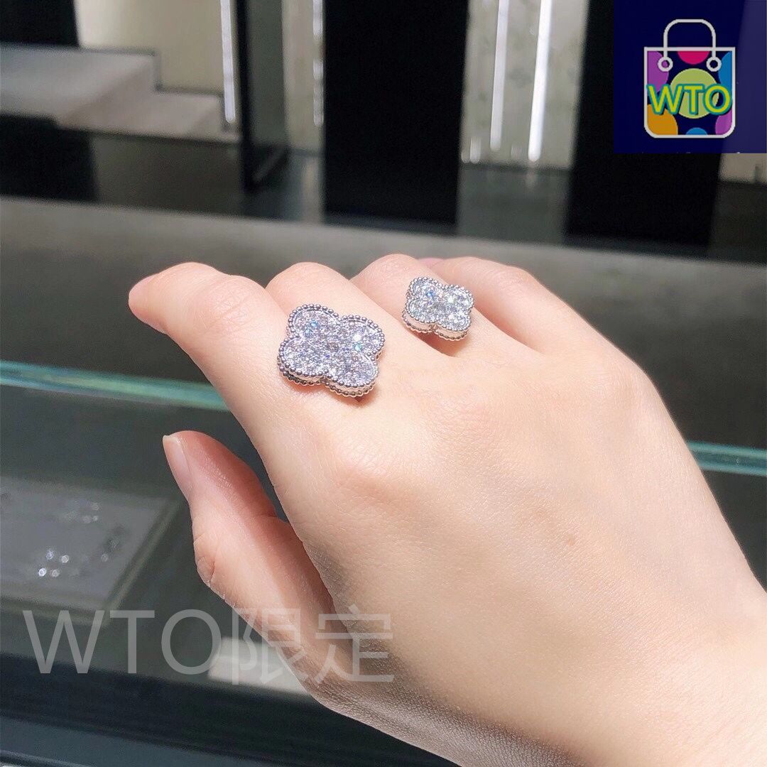 【Van Cleef & Arpels】マジックアルハンブラリング 指輪 マジック アルハンブラ リング 18K ホワイトゴールド