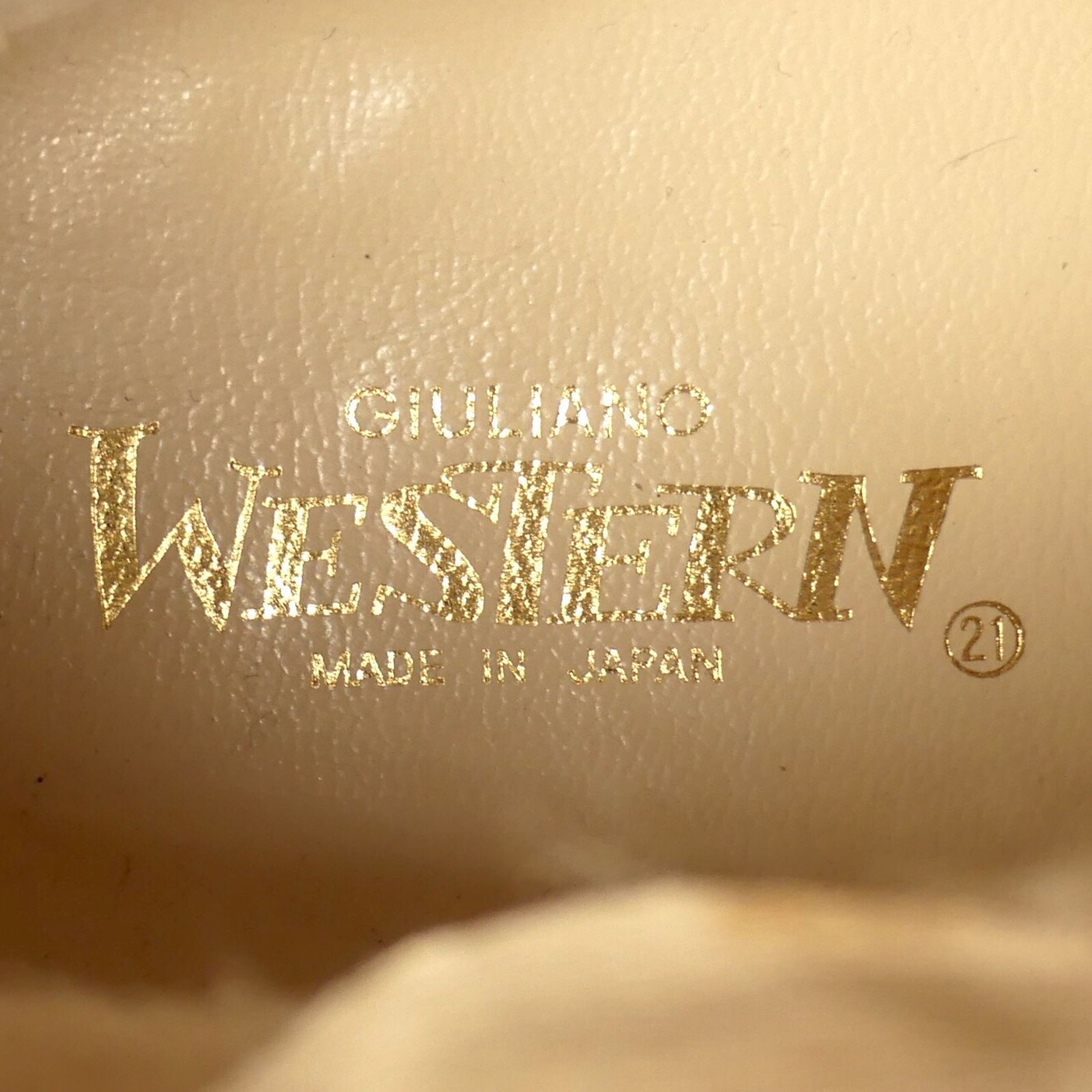 未使用 日本製 WESTERN ウエスタンブーツ ショート 27 メンズ サイド 