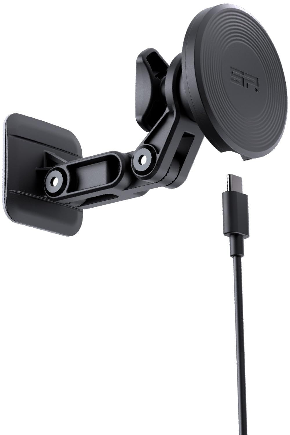 エスピーコネクト SP Connect デイトナ クルマ用 スマホホルダー ワイヤレス充電器 チャージングアドヒーシブマウント SPC 46343