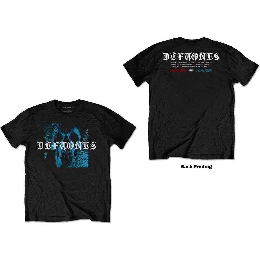 【公式新品】　DEFTONES - STATIC SKULL (BACK PRINT) デフトーンズTシャツ