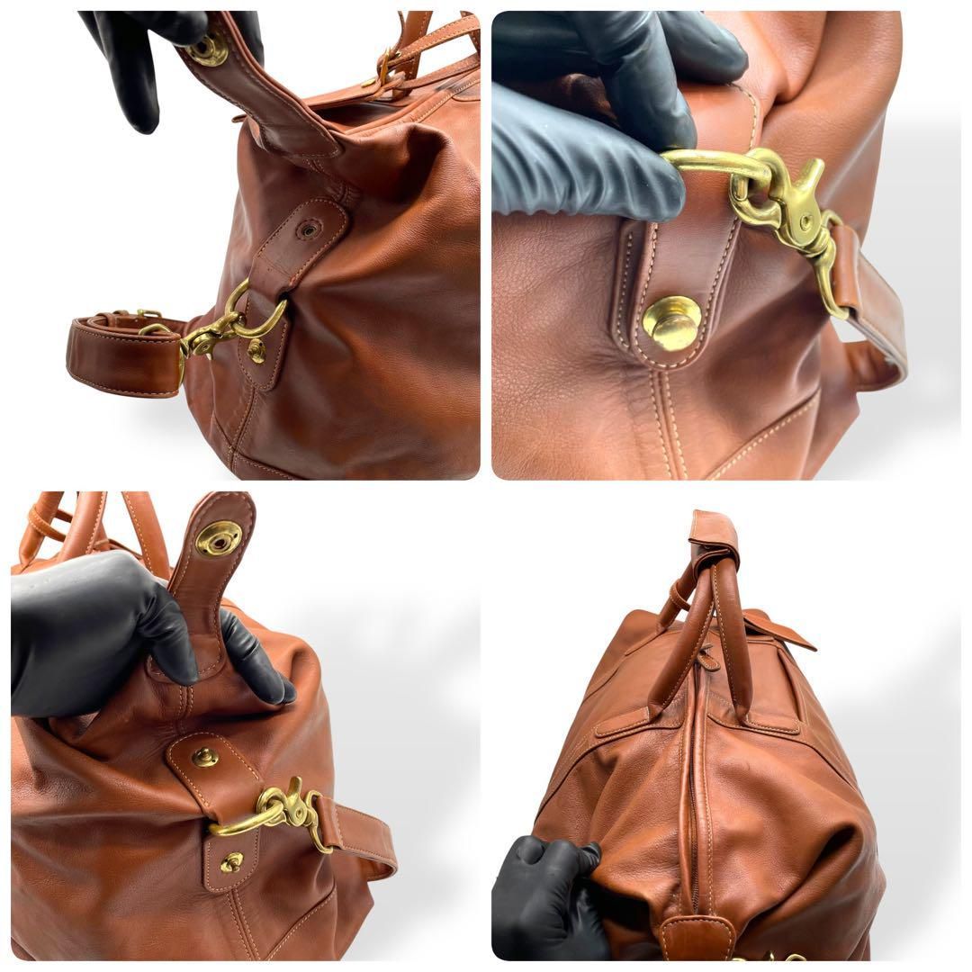 【極美品】オールドコーチ 2way ボストンバッグ レザー ドイツホック 黒 極美品 COACH オールドコーチ 2way ボストンバッグ USA製 レザー