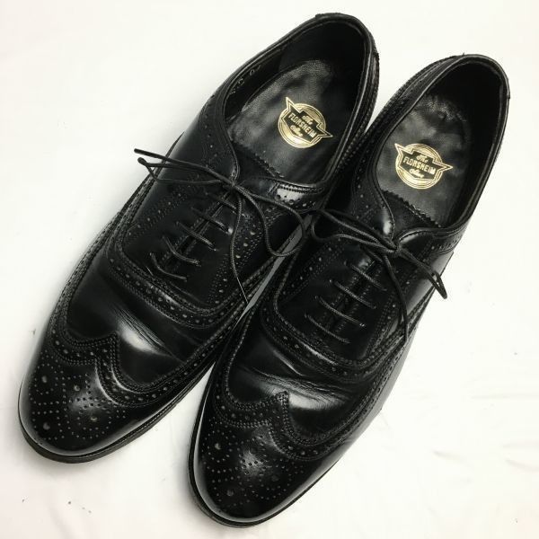 80sVintage 1984年製/　FRORSHEIM　フローシャイム【9D　26.5-27.0/〈黒/BLACK/ブラック】 80sVintage 1984年製/ FRORSHEIM フローシャイム【9D 26.5-27.0/〈黒