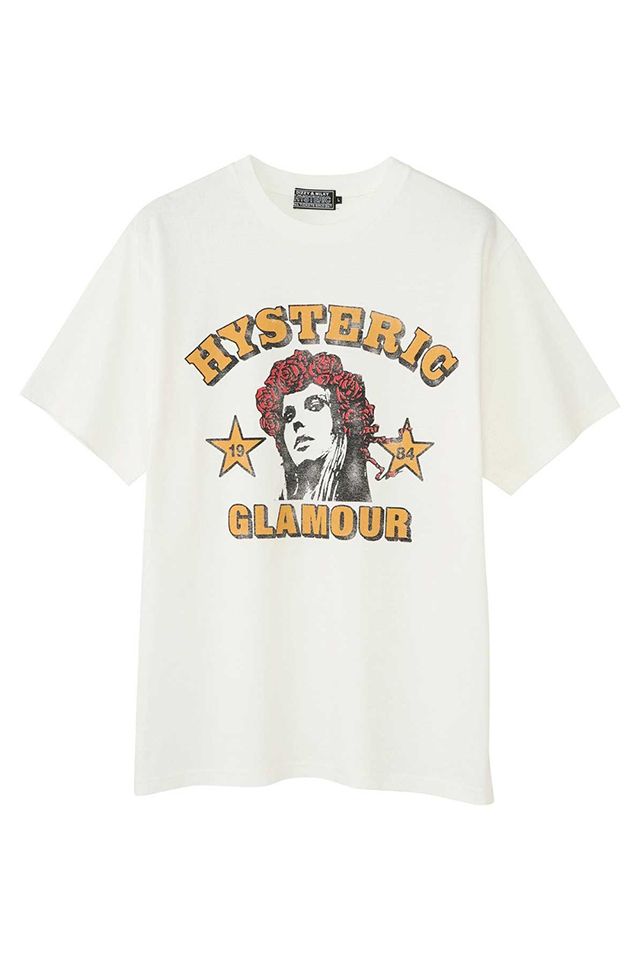 HYSTERIC GLAMOUR ヒステリックグラマー 02251CT20 GRATEFUL HYS Tシャツ WHITE 正規通販 メンズ