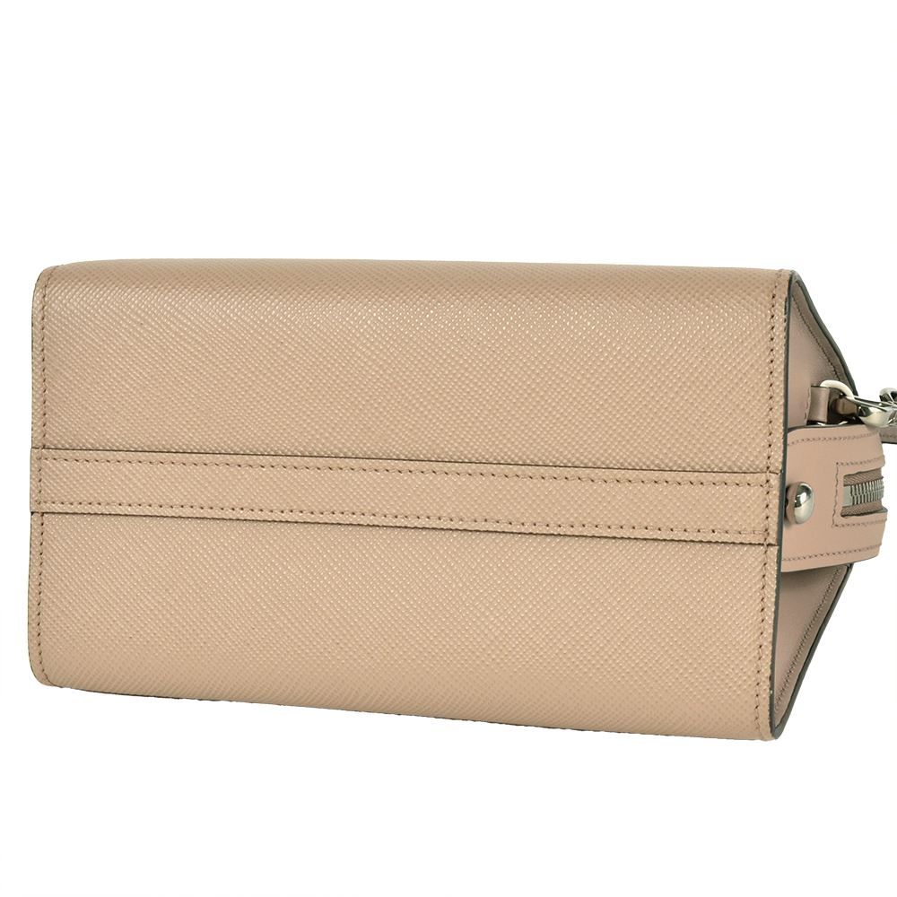 美品 PRADA プラダ ハンドバッグ 小型 ガレリア サフィアーノ ベージュ ピンクベージュ プラダ ガレリア サフィアーノレザー ミディアム
