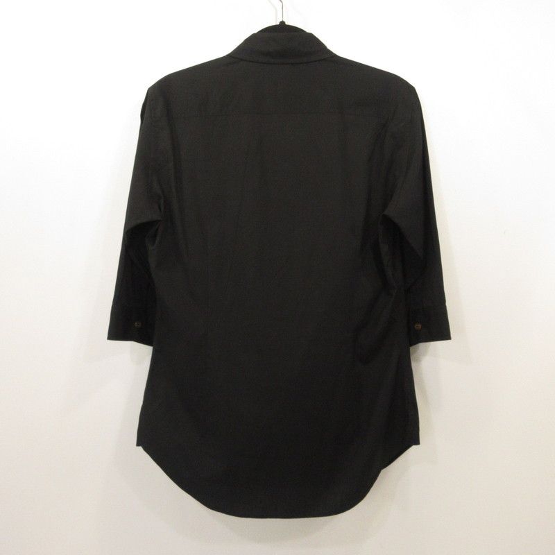 姫路東店 Vivienne Westwood MAN ヴィヴィアンウエストウッドマン ７分袖シャツ 159004 7302 ブラック サイズ 48 108