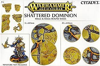 【中古-非常に良い】WARHAMMER AOS： SHATTERED DOMINION： 65 ＆ 40MM ROUND