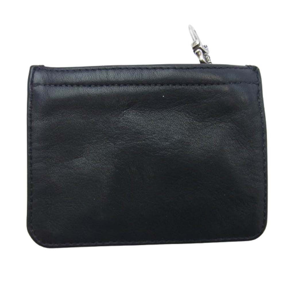 CHROME HEARTS クロムハーツ 原本無 ZPR CHNG 3×4 ダガージップ レザー ジッパー スクロールラベル チェンジパース コインケース 小銭入れ ブラック系