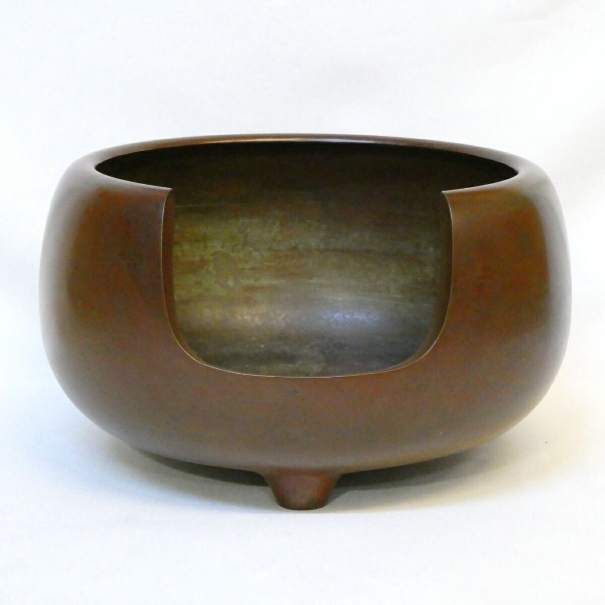 九月の特売品】 釜師 畠春斎作 唐銅 前明風炉 尺