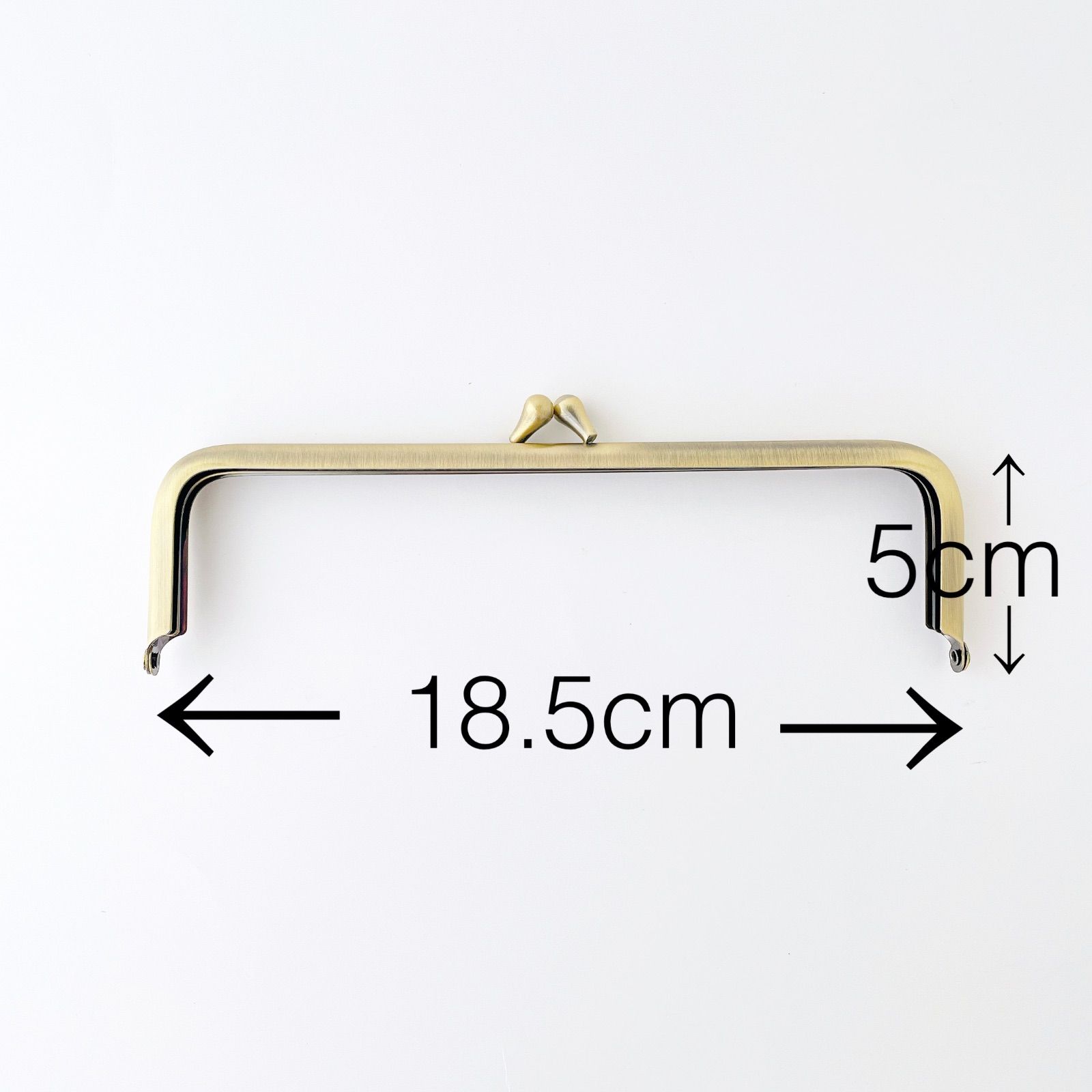 口金 幅 18.5cm 10個　アンティークゴールド がま口 金具 18cm 口金 18.5cm アンティークゴールド 10個セット がま口 パーツ 18cm