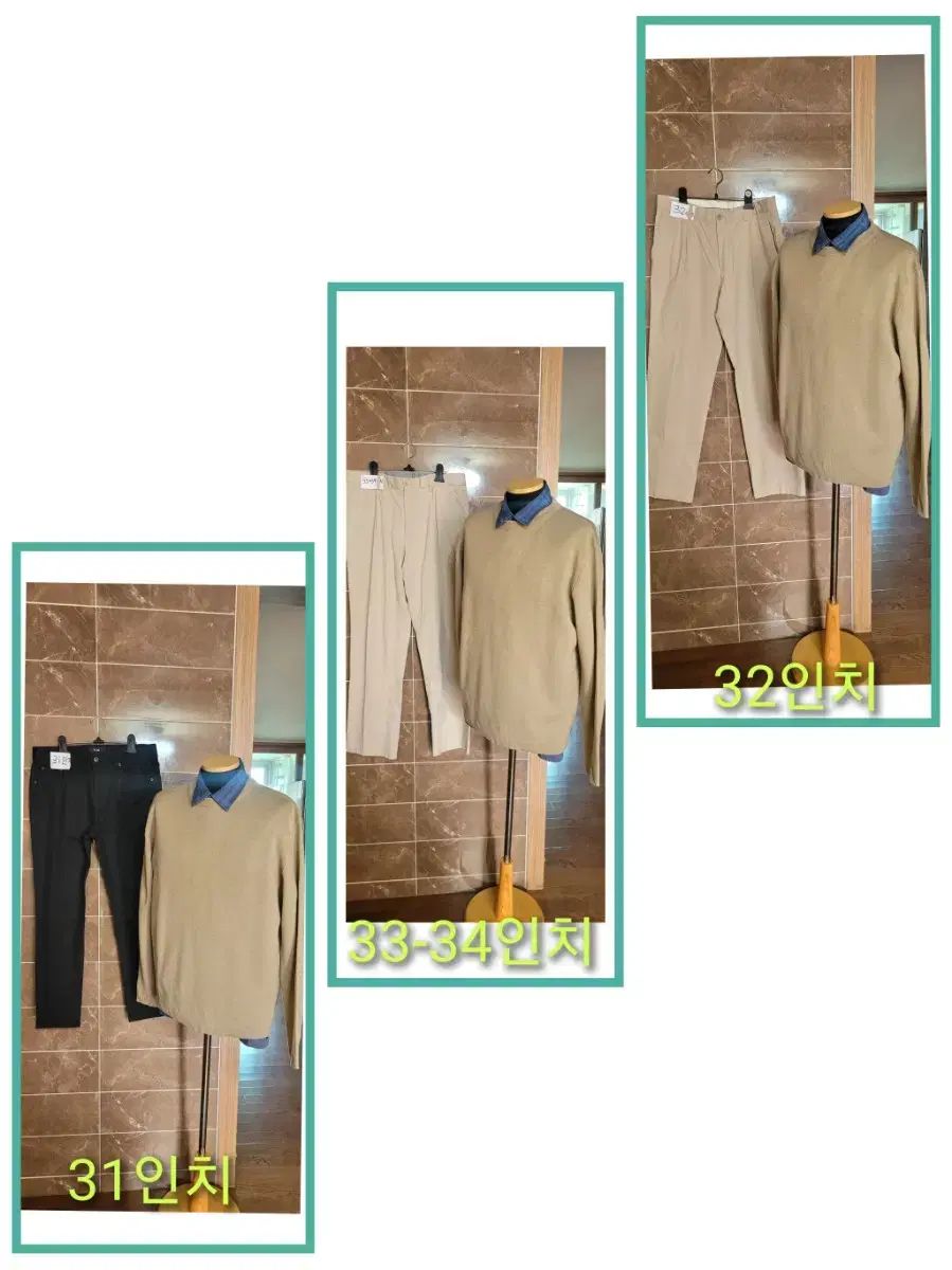 【雷市場（ポンジャン）商品韓国直送】 (男性 100 サイズ Personal pack 長袖 ニット セーター まとめ売り 2 張 (ウール) 80 ）