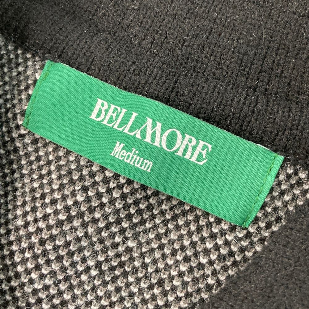 サイズ：M BELLMORE ベルモア  ニットジップジャケット  グレー系 [240101478988] ゴルフウェア メンズ ストスト サイズ：M BELLMORE ベルモア ニットジップジャケット グレー系