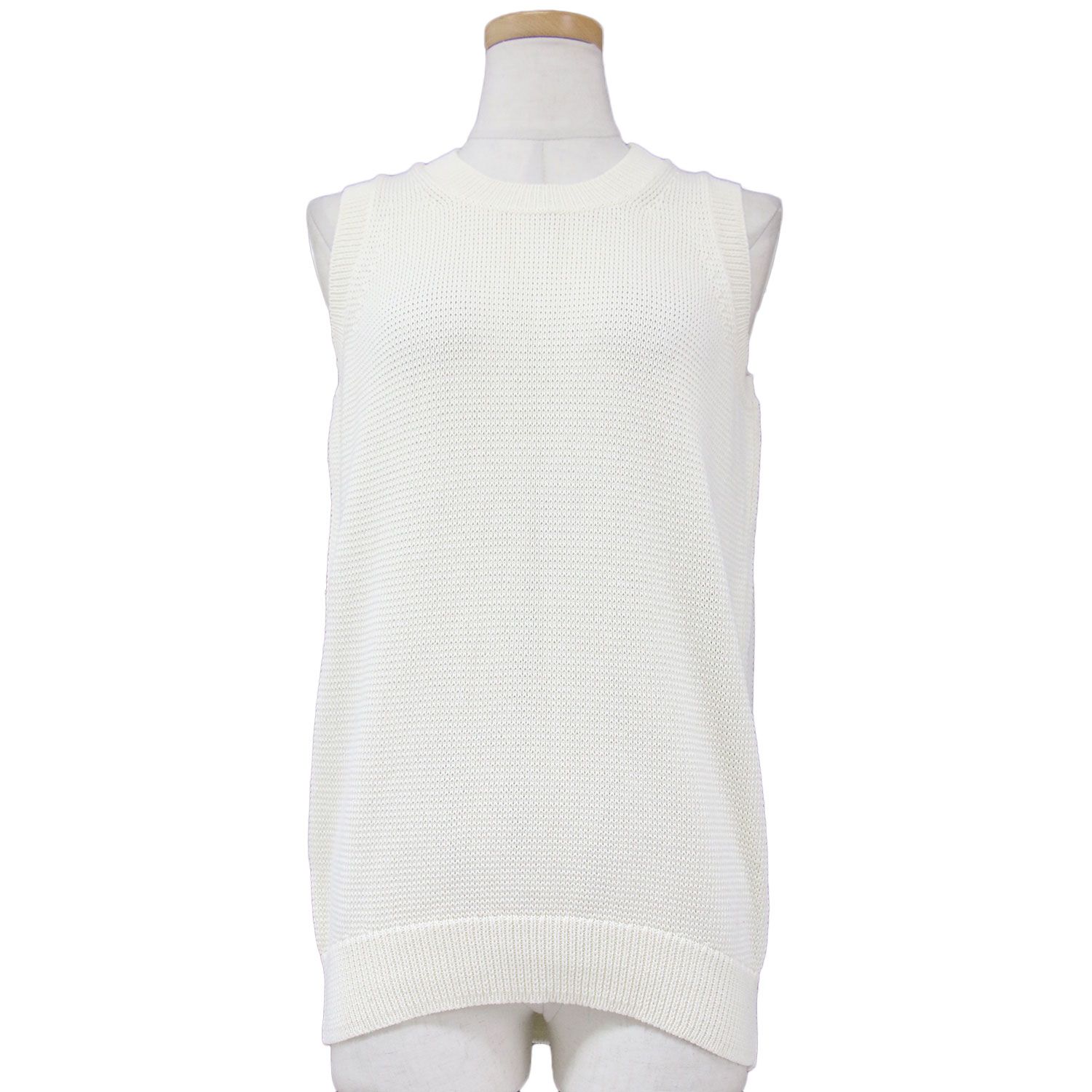 【新品未使用タグ付き】Plage Italian Yarn ベスト plage Italian Yarn ベスト ホワイト 新品未使用タグ付き】Plage